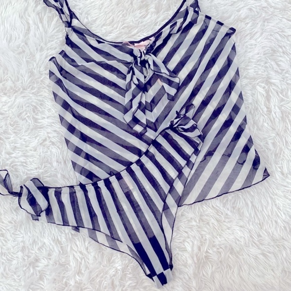 NWT Vintage Victoria’s Secret sheer mesh cami & panty set